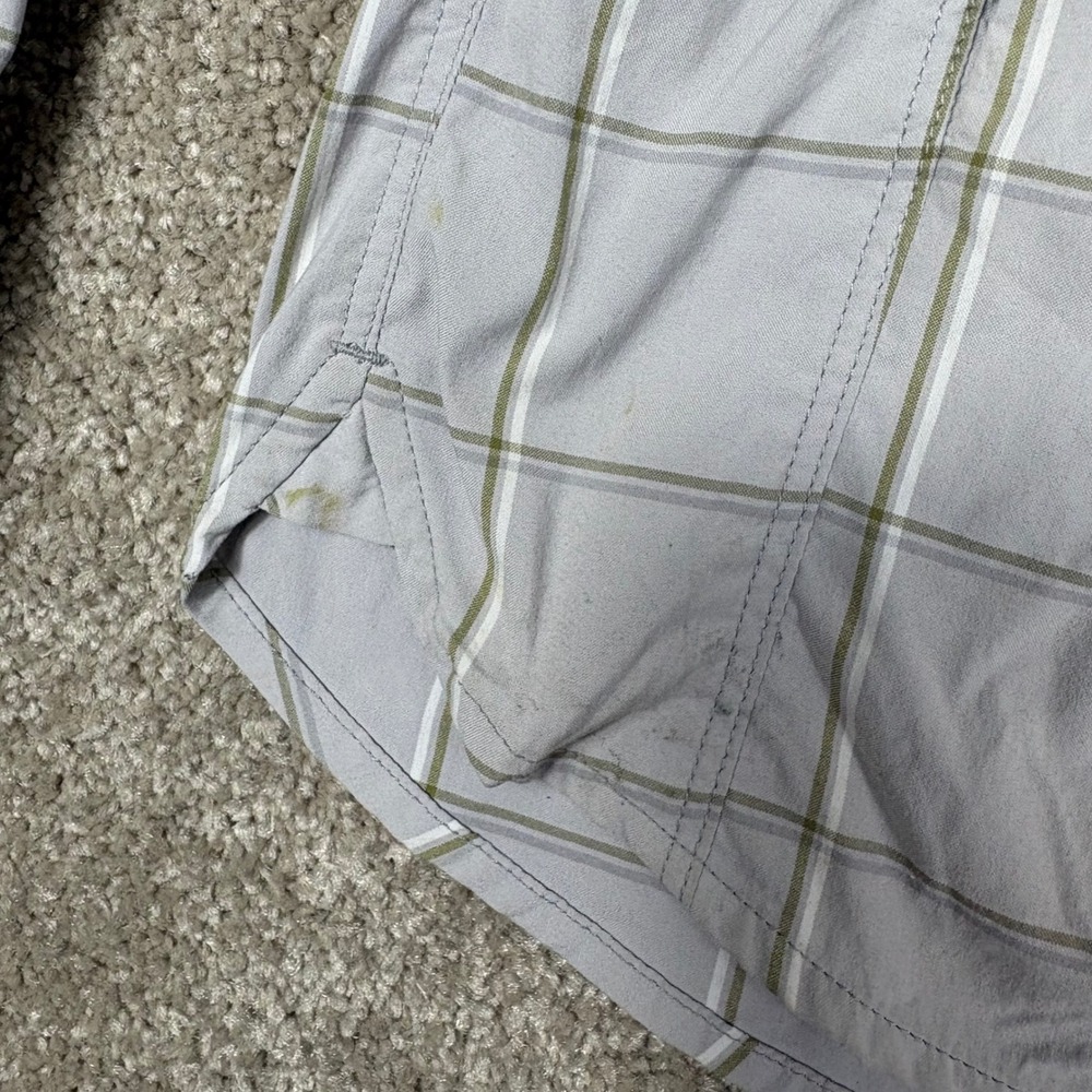 Arcteryx Womens XS Gray Plaid Long Sleeve Button Down Hiking Shirt Logo - Picture 5 of 12